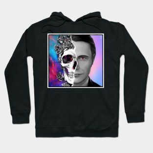 Psychedelic Space Hannibal with Rose Skull Hoodie